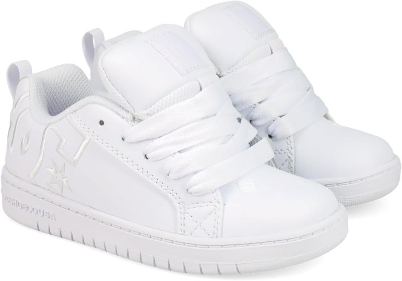 Shoes Youth Court Graffik Sneaker (Little Kid/Big Kid) White/White